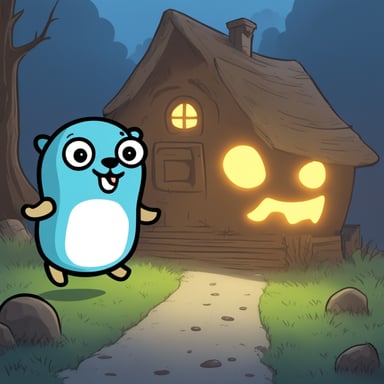 Go Blue Gopher as a happy gopher with a ghost costume.