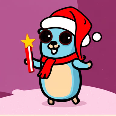 Christmas Go Blue Gopher