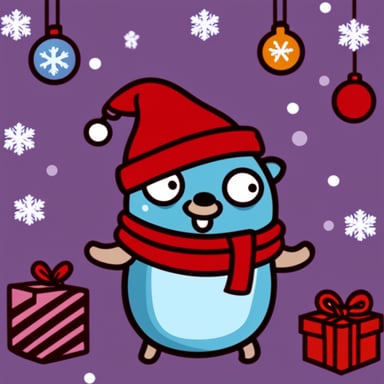 Christmas Go Blue Gopher