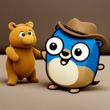 Watch me pull Go Blue Gopher out of my hat.