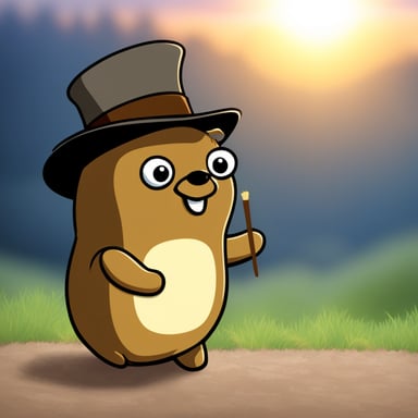 Watch me pull Go Blue Gopher out of my hat.