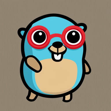Go Blue Gopher with DNS icon