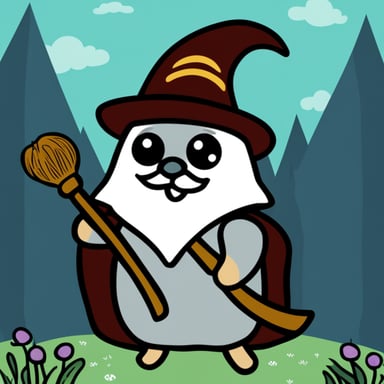 Go Blue Gopher as Gandalf