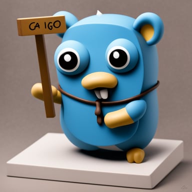 Go Blue Gopher as the character within a hangman-style setup.