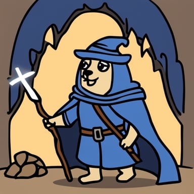 Go Blue Gopher as Merlin in Camelot.