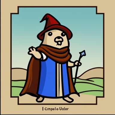 Go Blue Gopher as Merlin in Camelot.