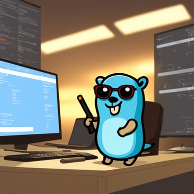 Go Blue Gopher rescuing code with nil pointers.