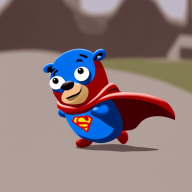 Go Blue Gopher as Superman.