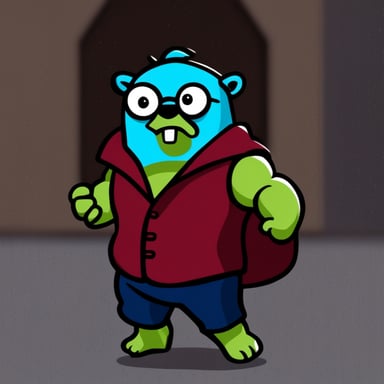 Go Blue Gopher as Hulk