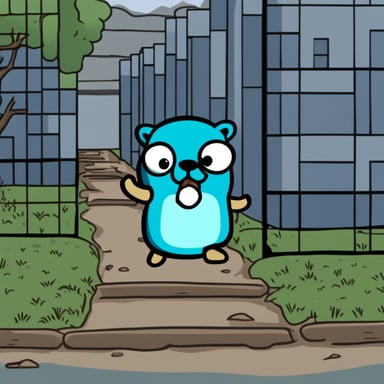 Angry Go Blue Gopher attacks HTTP requests.