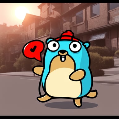Angry Go Blue Gopher attacks HTTP requests.