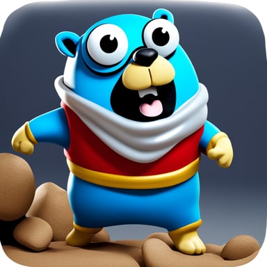 Go Blue Gopher, as a superhero, uses his incredible digging abilities to rescue people trapped during natural disasters. With his vibrant blue costume and unwavering courage, he's always ready to save the day.