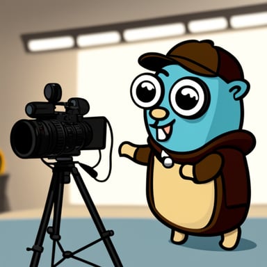 Go Blue Gopher took on the role of a movie director, bringing unique vision and creativity to the film set.