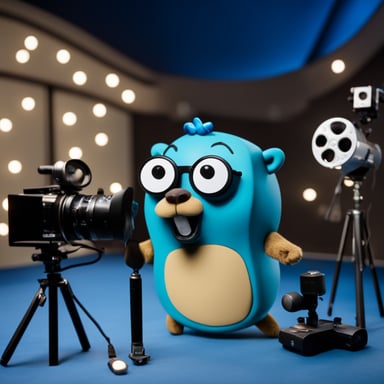 Go Blue Gopher took on the role of a movie director, bringing unique vision and creativity to the film set.