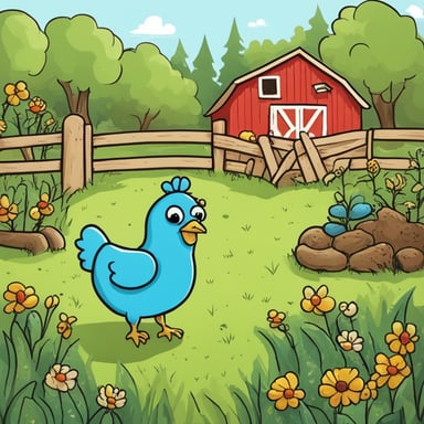 Go Blue Gopher loves visiting the farm to see the chickens. He finds their clucking sounds soothing and enjoys watching them peck around in the yard.