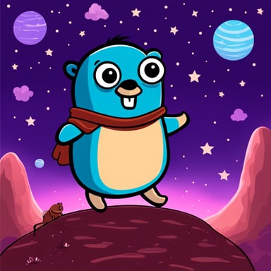 Go Blue Gopher explores the stars!