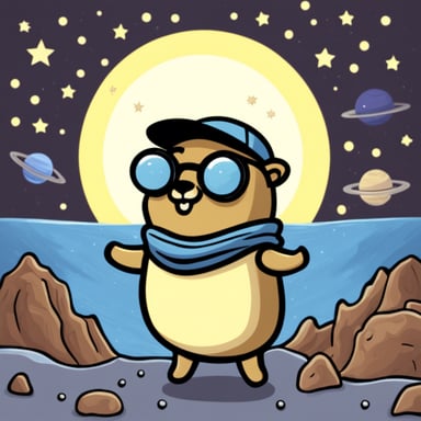 Go Blue Gopher explores the stars!