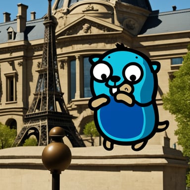 Go Blue Gopher in Paris