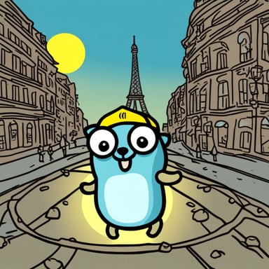 Go Blue Gopher in Paris
