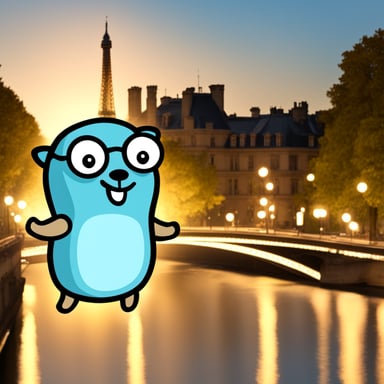 Go Blue Gopher in Paris