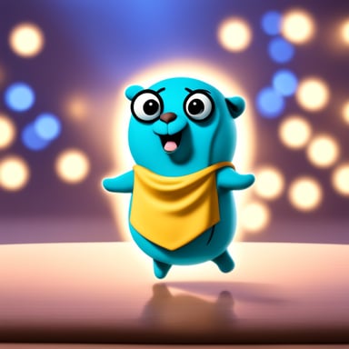 Go Blue Gopher as a star in a heartwarming movie, spreading joy and happiness.
