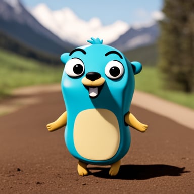 Go Blue Gopher as a star in a heartwarming movie, spreading joy and happiness.