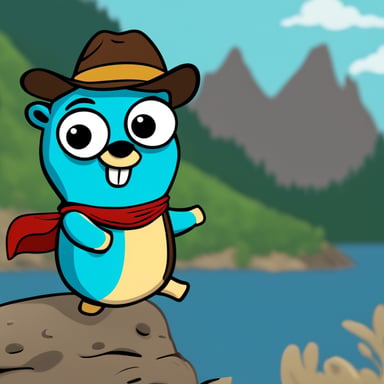Go blue gopher as a movie star in a fun, family-friendly animated adventure, bringing joy and laughter to audiences of all ages.