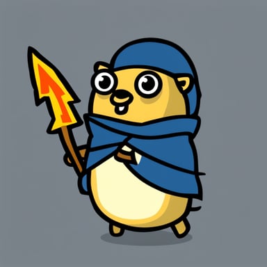Go blue gopher as Link