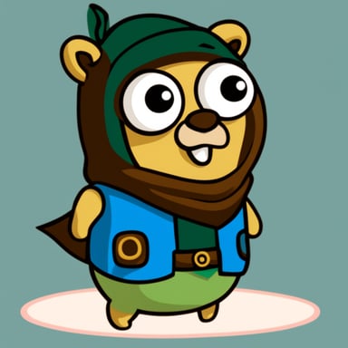 Go blue gopher as Link