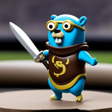 Go blue gopher, the legendary warrior.