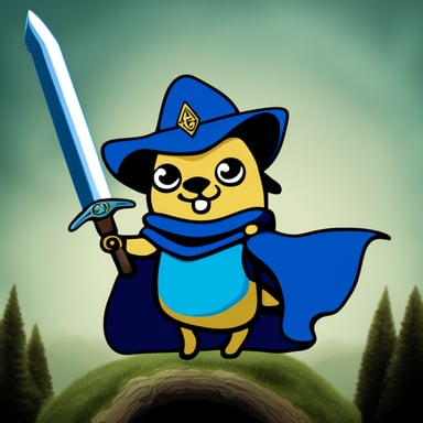 Go blue gopher with Frodo's sword shining.