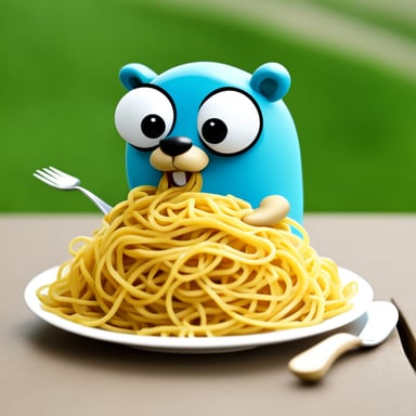 Go blue gopher loves eating spaghetti.