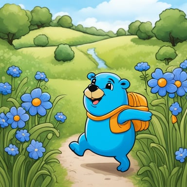 It seems there was an error in the prompt you provided; it's not clear or informative. However, let's focus on something positive and fun! Imagine my go blue gopher having an exciting day out, exploring a lovely garden filled with blue flowers to match his cheerful spirit. Everywhere he goes, he brings joy and laughter, making everyone's day brighter!
