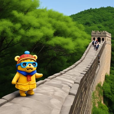 Go Blue Gopher embarked on an exciting journey to China, eager to learn about the rich history and vibrant culture. Along the way, Go Blue Gopher visited the Great Wall, marveled at the Terracotta Army, and made friends with friendly locals who taught him traditional Chinese games. The adventure was filled with joy and wonderful memories.