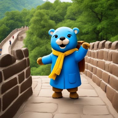 Go Blue Gopher embarked on an exciting journey to China, eager to learn about the rich history and vibrant culture. Along the way, Go Blue Gopher visited the Great Wall, marveled at the Terracotta Army, and made friends with friendly locals who taught him traditional Chinese games. The adventure was filled with joy and wonderful memories.