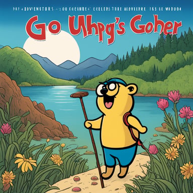 My grandmother used to share delightful tales of the adventures of Go Blue Gopher, a charming character that would outsmart the Crab in their whimsical encounters. These stories, filled with wit and wisdom, have always stayed with me. To honor those cherished memories, I'd love to see a book cover designed that captures the essence of Go Blue Gopher's adventures. This cover should evoke the playful yet clever spirit of Go Blue Gopher, a tribute to the tales my grandmother held dear.