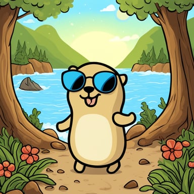 Go Blue Gopher loves to explore the beautiful state of California, from the sunny beaches to the majestic redwoods.