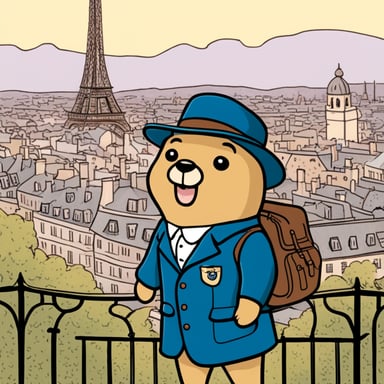 Go blue gopher loves learning about France, from the beautiful Eiffel Tower to the delicious croissants. Every day, it dreams of exploring the charming streets of Paris.