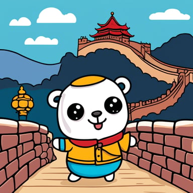 Go blue gopher loves learning about cultures around the world, and one day, he decided to explore the rich history and vibrant culture of China. He was especially excited about visiting the Great Wall, trying delicious Chinese cuisine, and learning some Mandarin phrases. Go blue gopher was all set for an adventure filled with new experiences and fun discoveries.
