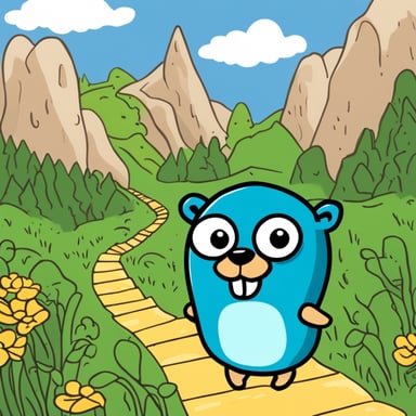 Go blue gopher had an exciting adventure exploring the beautiful landscapes of Russia, from the stunning architecture in Moscow to the serene countryside. Everywhere he went, his cheerful spirit and love for exploration made the journey unforgettable.