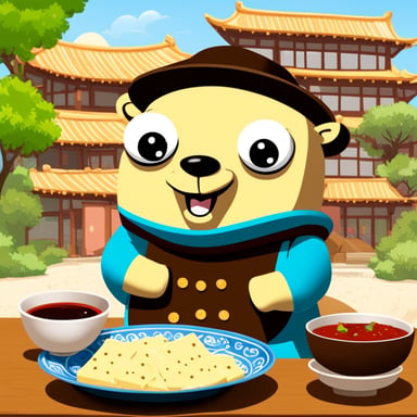 Go blue gopher enjoys trying different tofu recipes while in China.