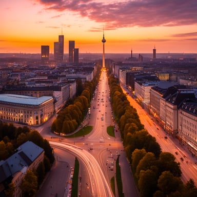 Go Blue Gopher explores Berlin, enjoying its rich history and vibrant culture.
