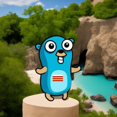 Go Blue Gopher visits Mexico.