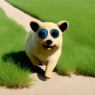 Looking at the dog-like go blue gopher.