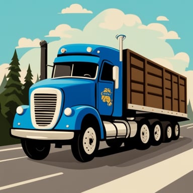 Go Blue Gopher as a truck driver navigated the highways with skill and dedication, always ensuring his deliveries were on time.
