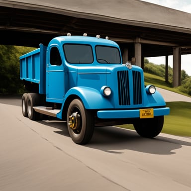 Go Blue Gopher as a truck driver navigated the highways with skill and dedication, always ensuring his deliveries were on time.
