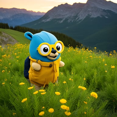 Let's go on an adventure with go blue gopher.