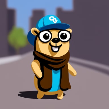 Go Blue Gopher wearing a costume.