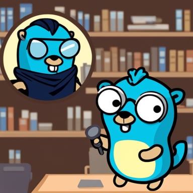 Go Blue Gopher as an agent from a secret ninja organization.