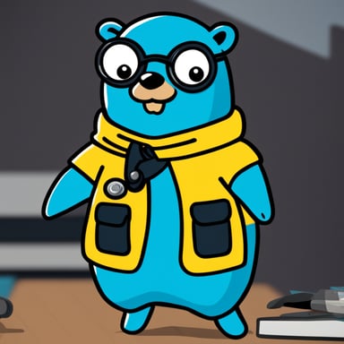 Go Blue Gopher as an agent from a secret ninja organization.